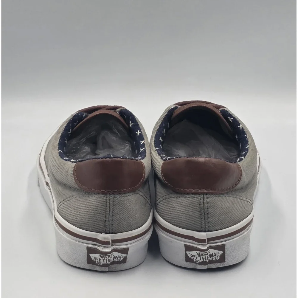 Vans Gray Brown Sneakers Men's 6.5 Women's 8 Low Top Casual 721356